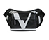 V Logo Belt Bag, front view